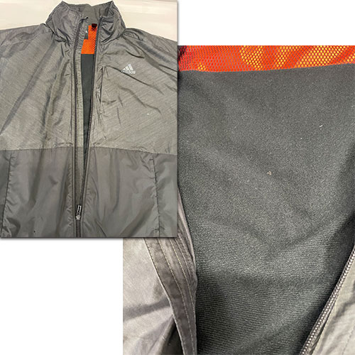 継ぎ目（縫い目）による段差があるアウター