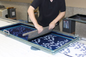 反応捺染（はんのうなせん）という技術